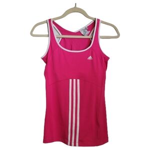 Adidas Womens Tank Top S Small Pink Climacool Scoop Neck